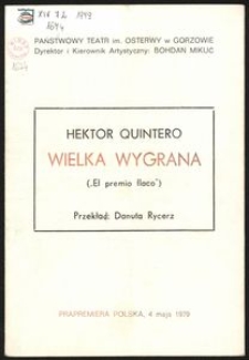 [Program] Hektor Quintero "Wielka wygrana" (El premio flaco)