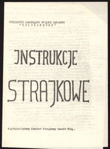 [Druk ulotny] Instrukcje strajkowe