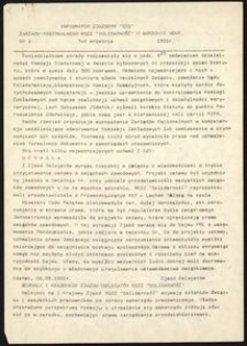 [Informator] Informator zjazdowy "BIG" Zarządu Regionalnego NSZZ "Solidarność" w Gorzowie Wlkp. : nr 1, 7-8 września 1981 r. / J. K.