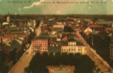 Landsberg a. W. : Blick vom St. Marienturm auf den östlichen Teil der Stadt