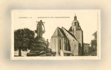 Landsberg a. W. : Marienkirche und Pauckschbrunnen