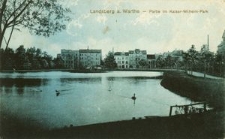 Landsberg a. Warthe - Partie im Kaiser-Wilhelm-Park