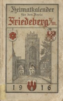 [Kalendarz] Heimatkalender für den Kreis Friedeberg Nm 1916