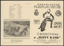 [Program żużlowy] Ćwierćfinał o "Złoty kask" 1987