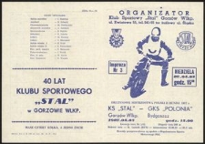 [Program] Drużynowe Mistrzostwa Polski : II runda 1987 r. : KS "Stal" Gorzów Wlkp. - GKS "Polonia" Bydgoszcz : impreza nr 3 : niedziela, 87.04.05, godz. 15.00
