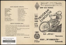 [Program] Drużynowe Mistrzostwa Polski : XIII runda 1989