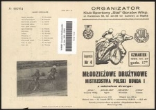 [Program] Młodzieżowe Drużynowe Mistrzostwa Polski : runda I [1989]