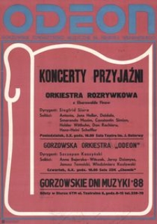 [Afisz] Koncerty przyjaźni : orkiestra rozrywkowa z Eberswalde Finow