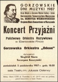 [Afisz] Koncert przyjaźni