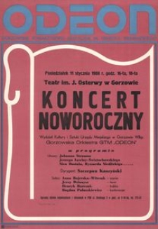 [Afisz] Koncert Noworoczny