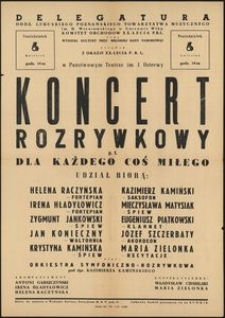 [Afisz] Koncert rozrywkowy dla każdego coś miłego