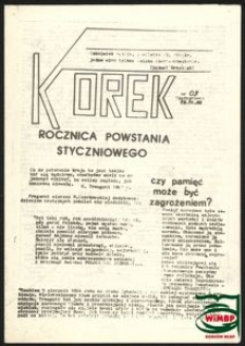 Korek : pismo Młodzieży Niezależnej 1988, nr 09