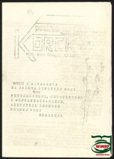 Korek : pismo Młodzieży Niezależnej 1989, nr 11