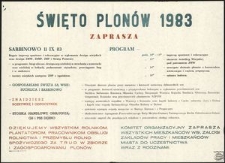 [Afisz] Święto Plonów 1983