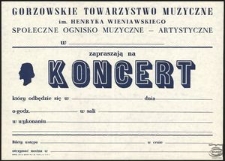 [Zaproszenie] Koncert