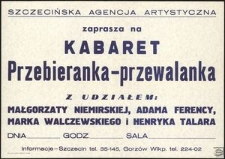 [Afisz] Kabaret Przebieranka - przewalanka