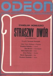 [Afisz] Stanisław Moniuszko "Straszny dwór"