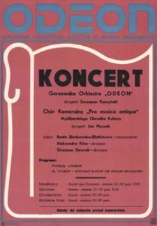 [Afisz] Gorzowska Orkiestra "Odeon"