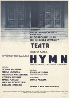[Afisz] György Schwajda "Hymn"