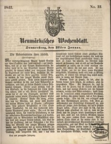 Neum&auml;rksches Wochenblatt, 1842, Jg. 23, Nr. 12