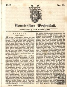 Neumärksches Wochenblatt