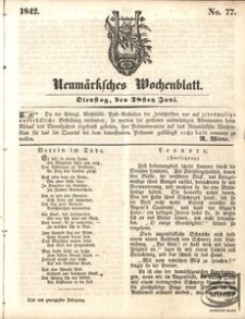 Neumärksches Wochenblatt