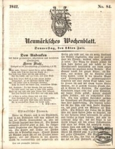 Neumärksches Wochenblatt