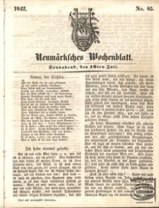 Neumärksches Wochenblatt