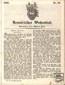 Neumärksches Wochenblatt