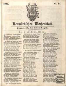 Neum&auml;rksches Wochenblatt, 1842, Jg. 23, Nr. 97