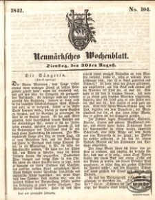 Neumärksches Wochenblatt