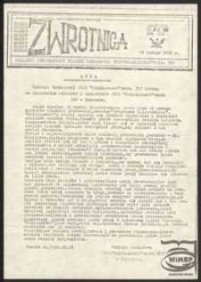 Zwrotnica. Biuletyn Informacyjny Komisji Zakładowej NSZZ "Solidarność" PKP Węzeł Gorzów Wlkp. 1990, nr 2