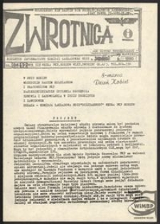 Zwrotnica. Biuletyn Informacyjny Komisji Zakładowej NSZZ "Solidarność" PKP Węzeł Gorzów Wlkp. 1990, nr 4
