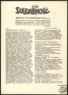 Solidarność Stilonowska 1980, nr 1
