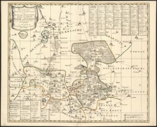 Accurate geographische delineation derer zum Fürstenthum Querfurth gehörigen zwey Aemmter Dahme und Iüterbog mit allen angrenzenden Städten Flecken und Dorffschafften