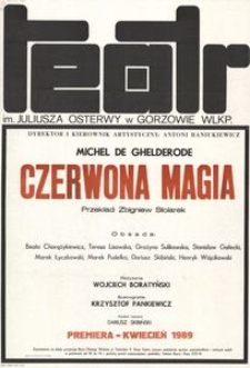 [Afisz] Michel de Ghelderode "Czerwona magia"