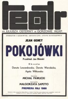 [Afisz] Genet Jean, "Pokojówki"