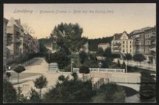 Landsberg - Bismarck-Strasse u. Blick auf den Quilitz-Park