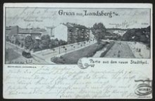 Gruss aus Landsberg a/W. : Partie aus dem neuen Stadttheil