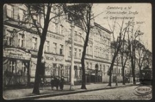 Landsberg a. W. : Heinersdorfer Strasse mit Gartenrestaurant "Neue Welt"