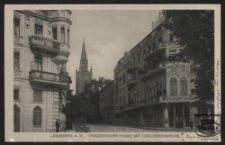 Landsberg a. W. - Friedebergerstrasse mit Concordienkirche