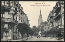 Landsberg a. W. : Friedebergerstrasse mit der Garnison-Kirche