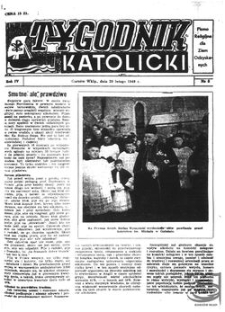 Tygodnik Katolicki 1949, nr 8