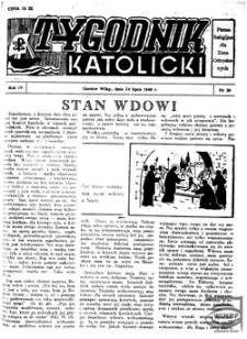 Tygodnik Katolicki 1949, nr 29
