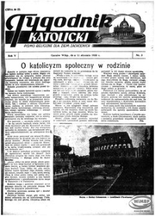 Tygodnik Katolicki 1950, nr 3