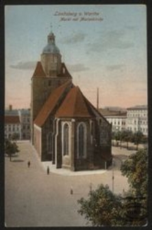 Landsberg a. Warthe : Markt mit Marienkirche