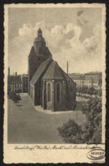 Landsberg (Warthe), Markt mit Marienkirche