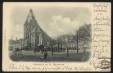 Landsberg a. W. : Marktplatz mit St. Marienkirche