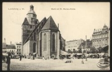 Landsberg a. W. : Markt mit St. Marien-Kirche