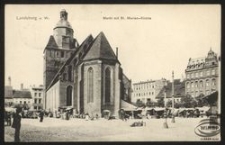 Landsberg a. W. : Markt mit St. Marien-Kirche